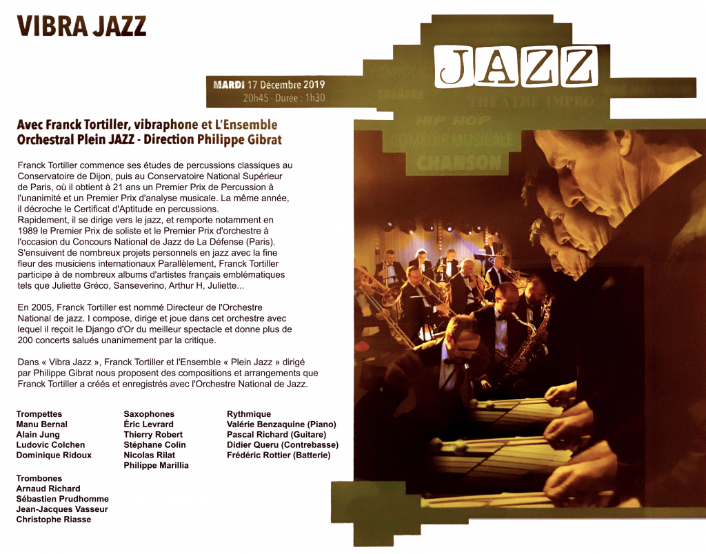 Plein Jazz Big Band invite Franck Tortiller